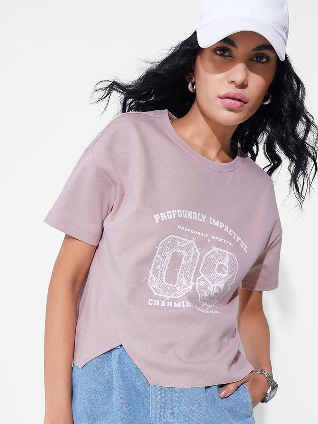 People Women Typography Printed Round Neck T-shirt-picture-31