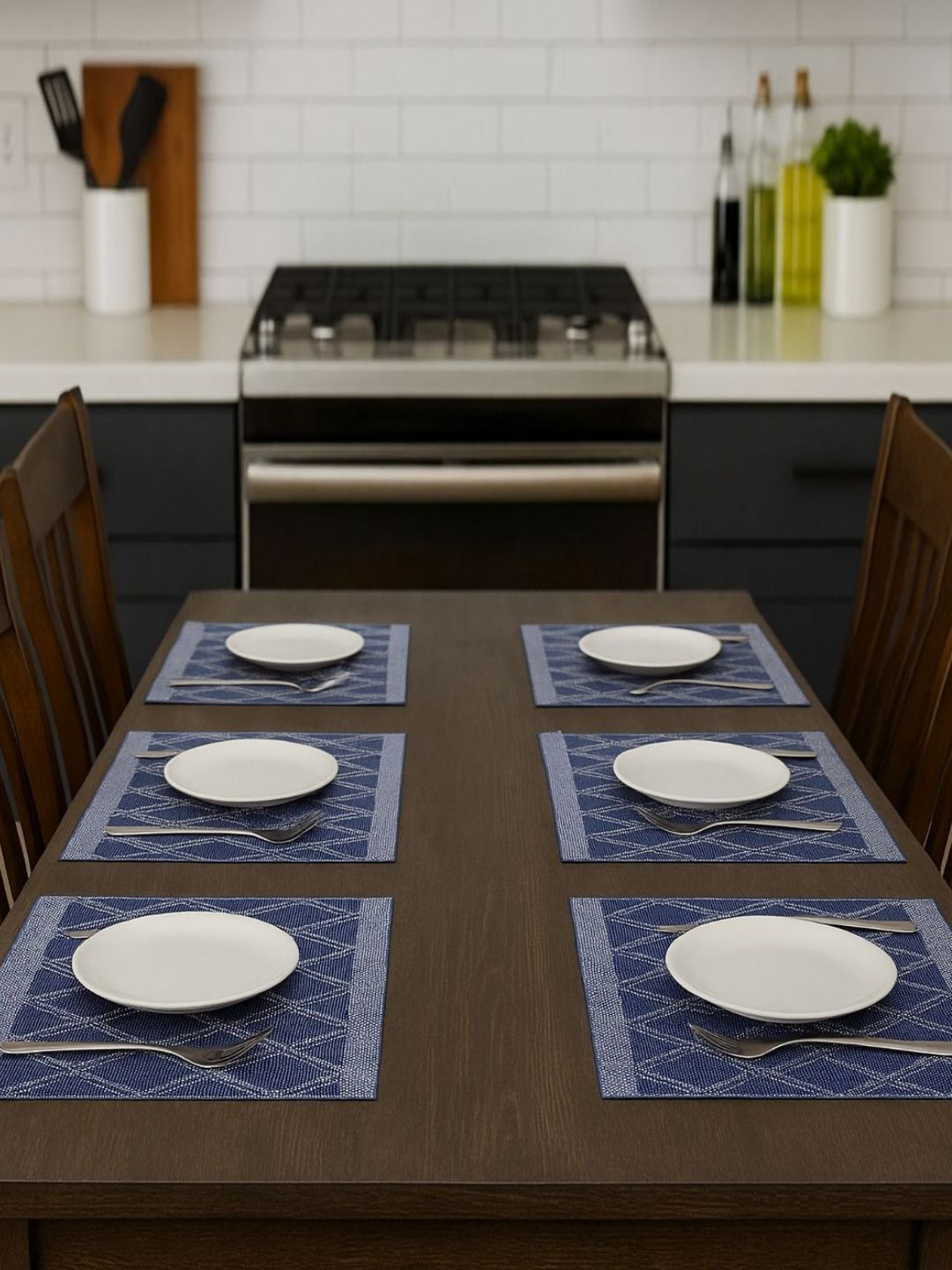 We3 6-Pcs Blue & Grey Textured TablePlacemats-picture-30