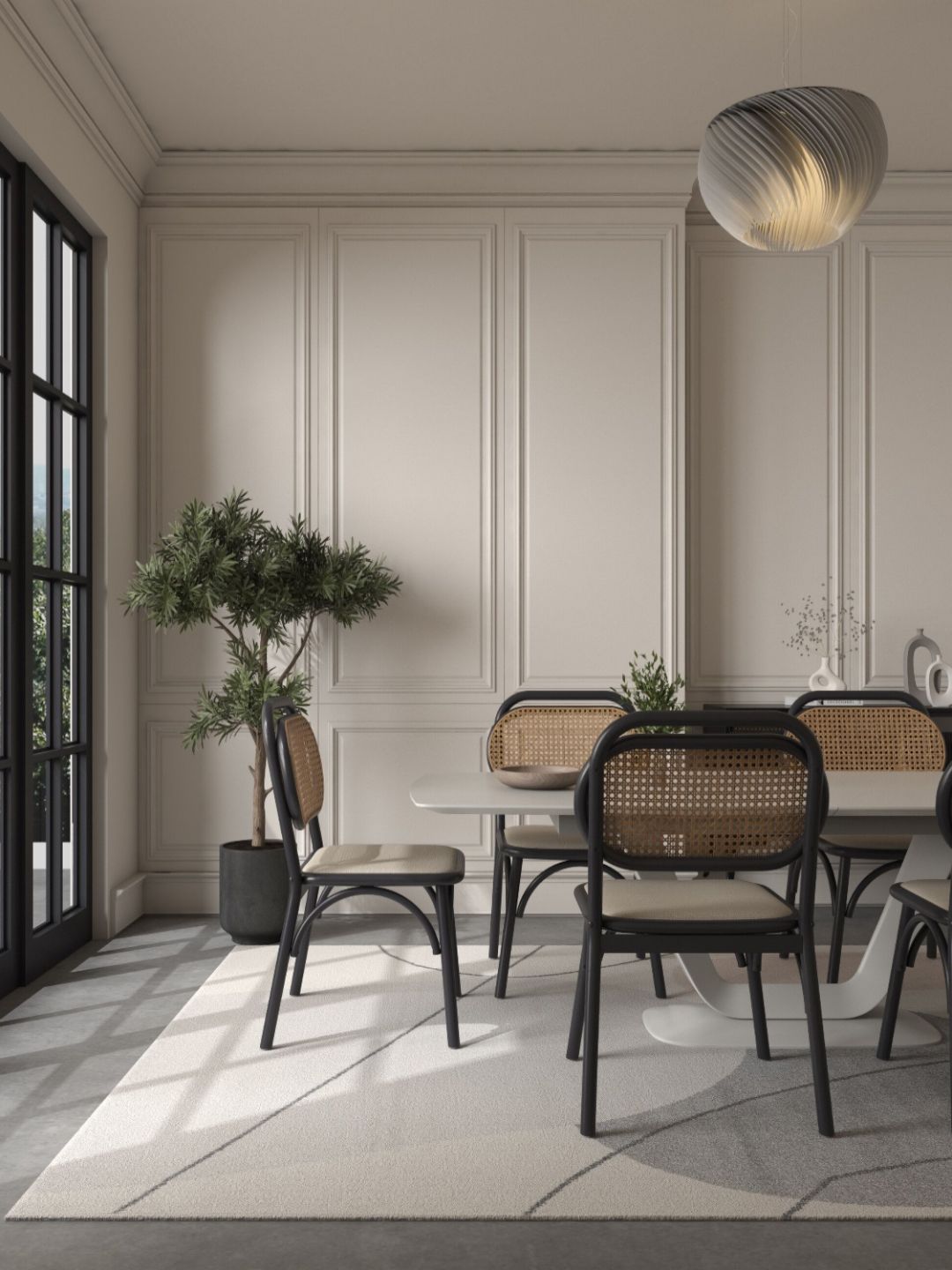 ASTERLANE Grey Polyester Carpet-picture-47