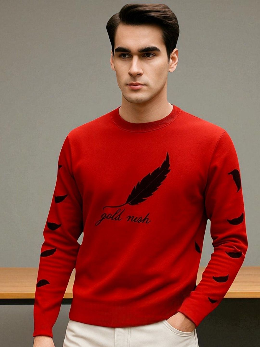 AUTNA Men Graphic Printed Cotton Pullover Sweatshirt-image-48