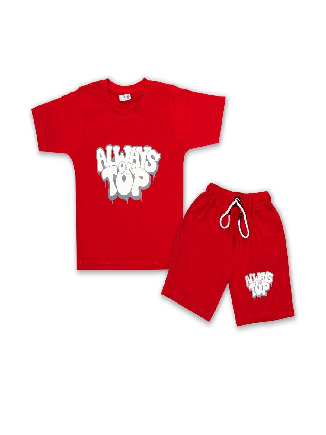 Joy Kids Boys Cotton T-Shirt & Shorts Set-picture-17