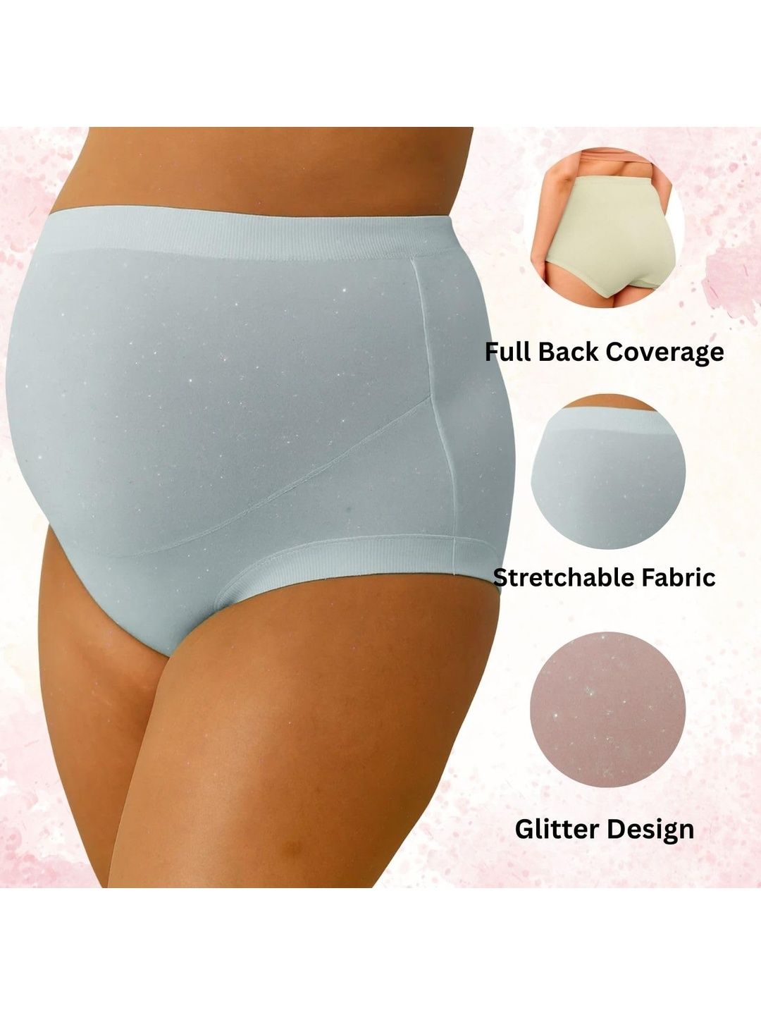 Eleg & Stilance Women High Waist Cotton Stretch Maternity Briefs-picture-32