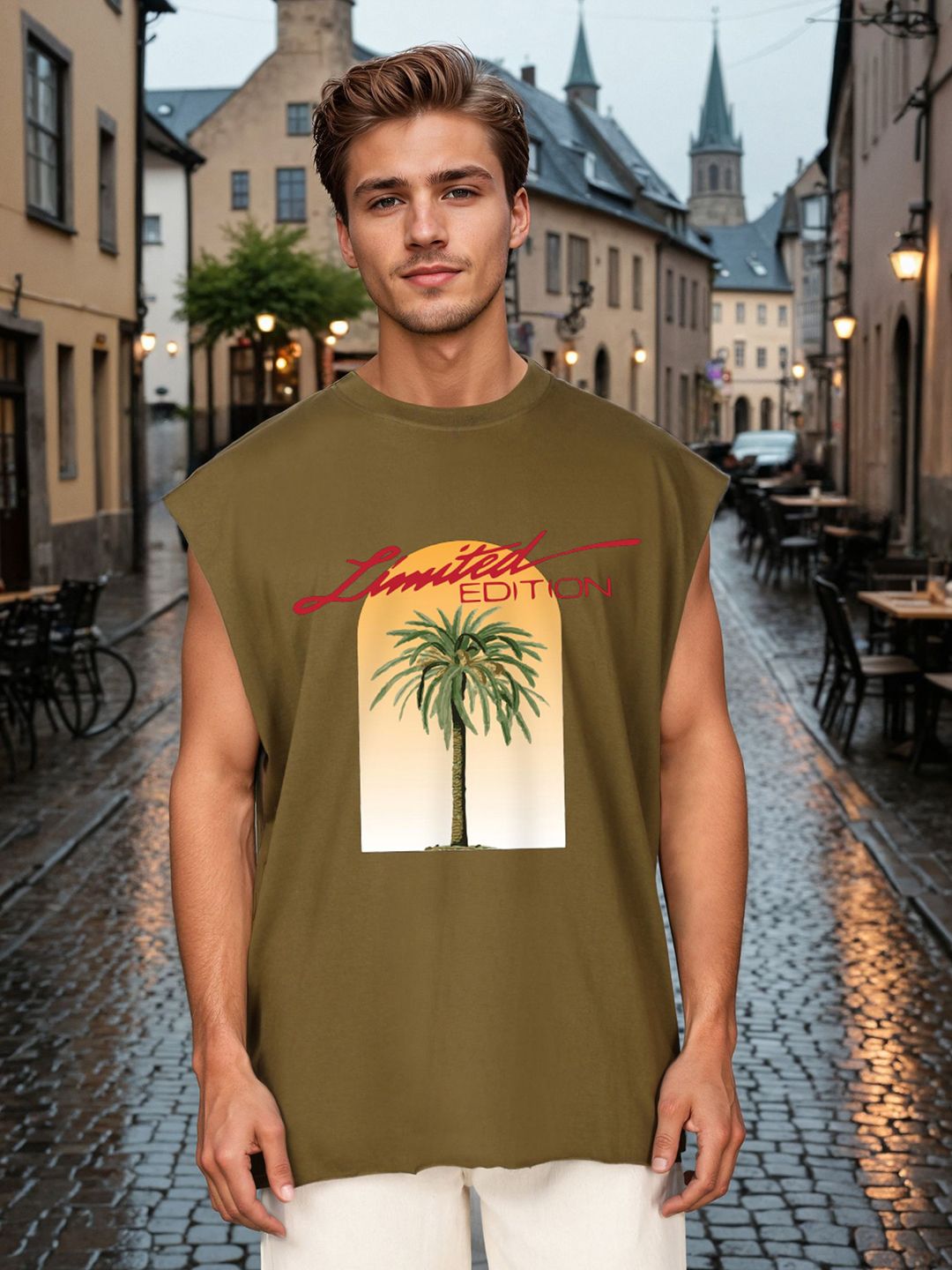 Bene Kleed Men Graphic Printed Round Neck Cotton Oversized T-shirt-picture-24
