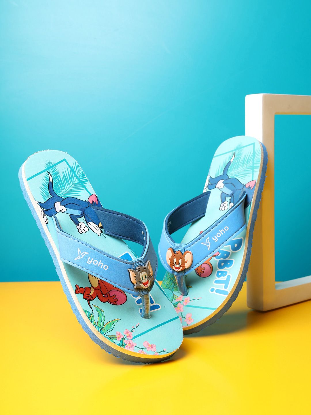 yoho Tom & Jerry 007 Kids Printed Thong Flip-Flops