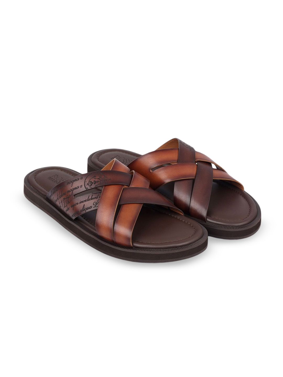 ROSSO BRUNELLO Men Leather Open Toe Flats-image-33