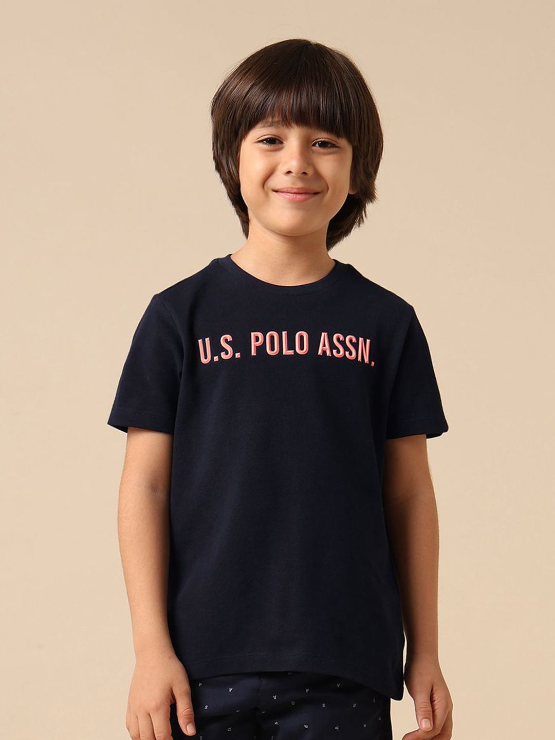 u.s. polo assn. kids Uspa Kids Boys Pure Cotton Brand Embossed T-shirt-picture-29