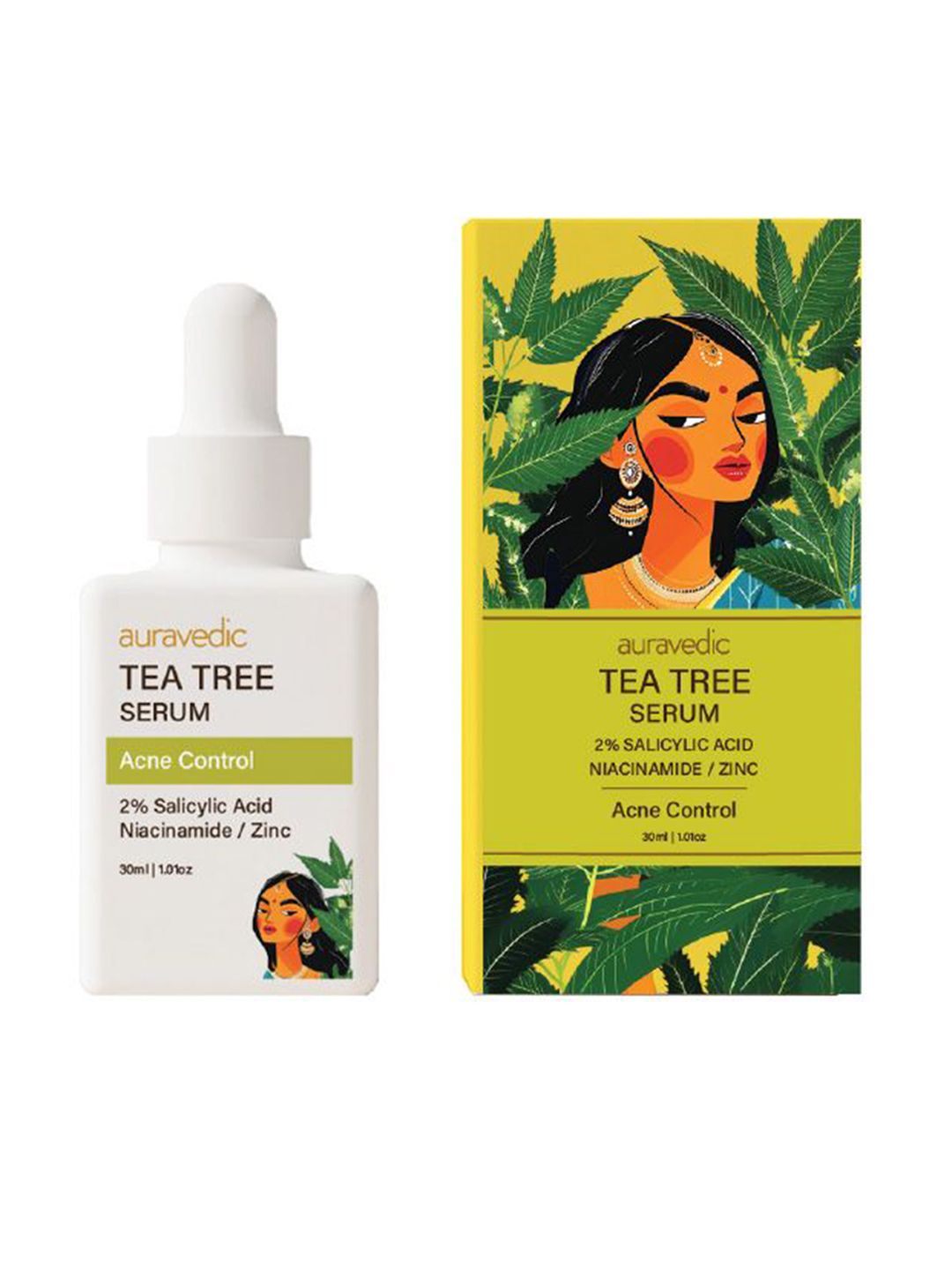 Auravedic Tea Tree Serum For Acne Control- 30 ml-picture-28