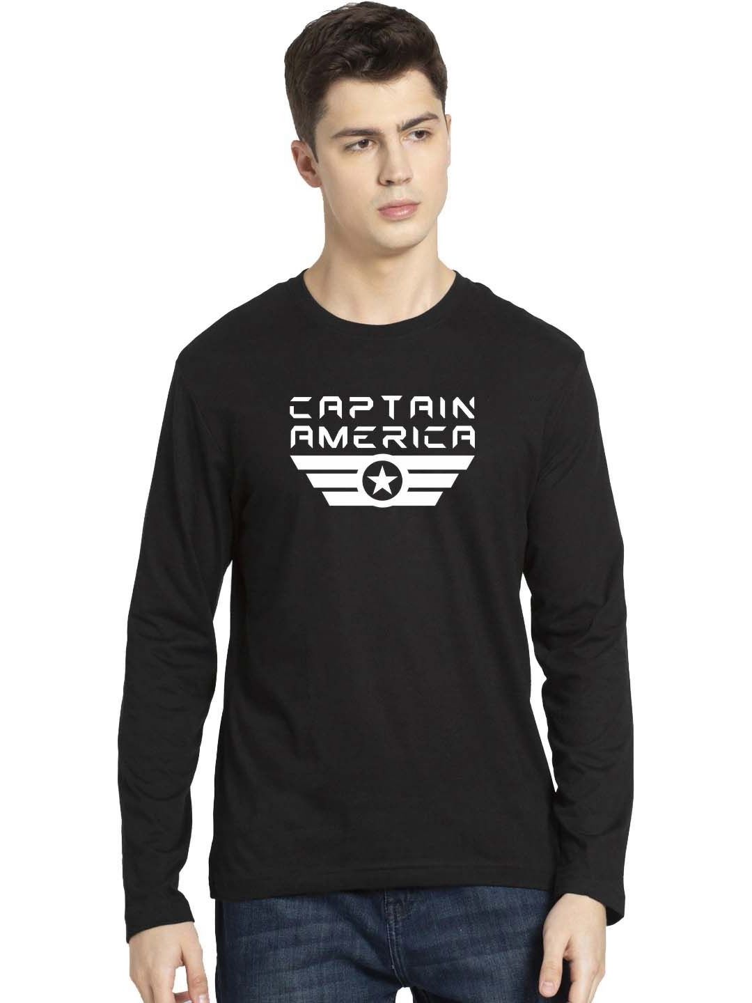 Organic Chics Men Captain America Bio Finish Graphic Printed Round Neck Cotton T-shirt-picture-15