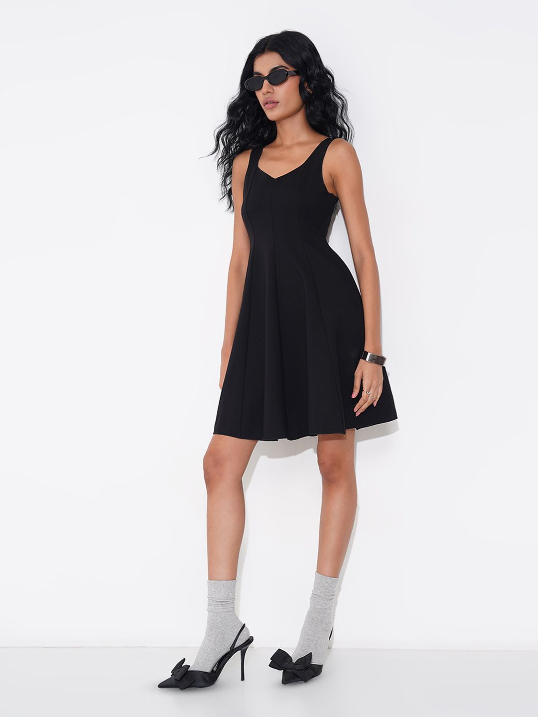 SF JEANS by Pantaloons Women Shoulder Straps A-Line Dress-picture-30