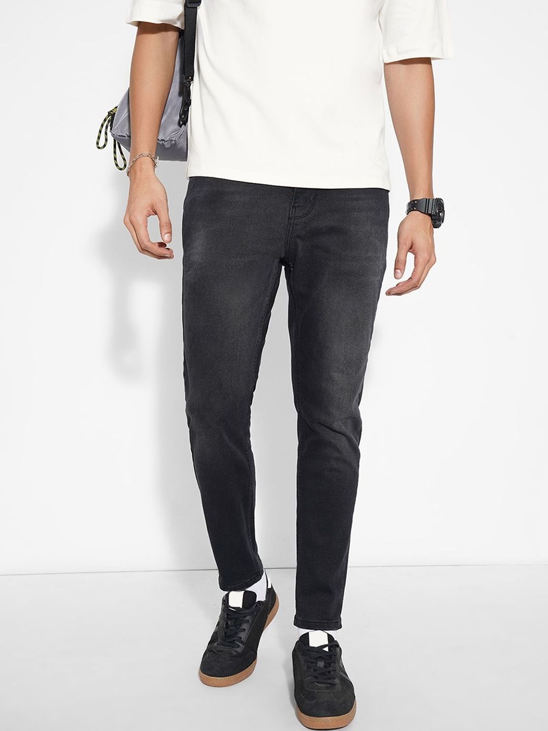 SF JEANS by Pantaloons Men Slim Fit Mid-Rise Low Distress Jeans-picture-41