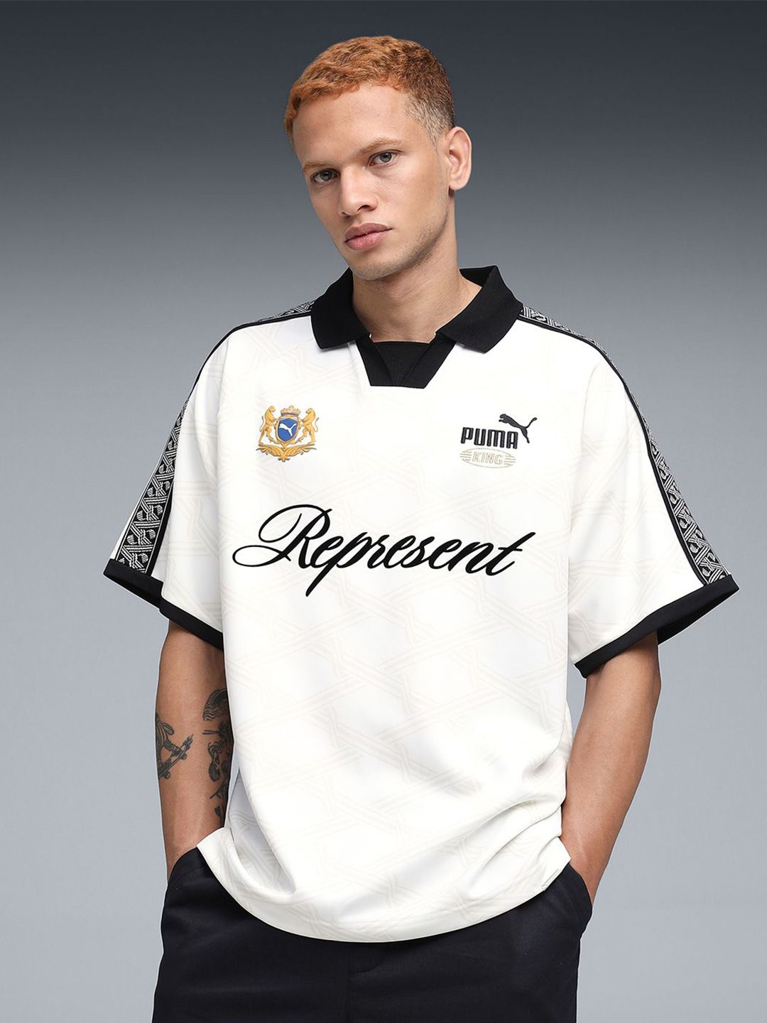 Puma Men Typography Printed Polo Collar Relaxed Fit T-shirt-picture-21