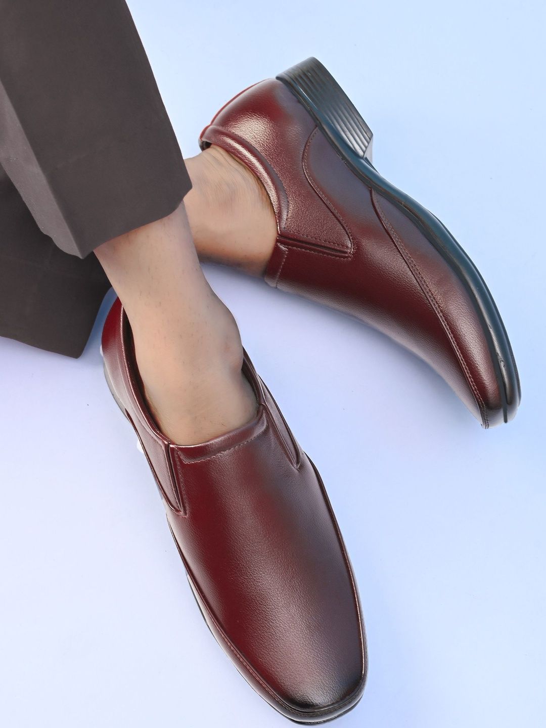 HERE&NOW Men Brown Formal Shoes-picture-37