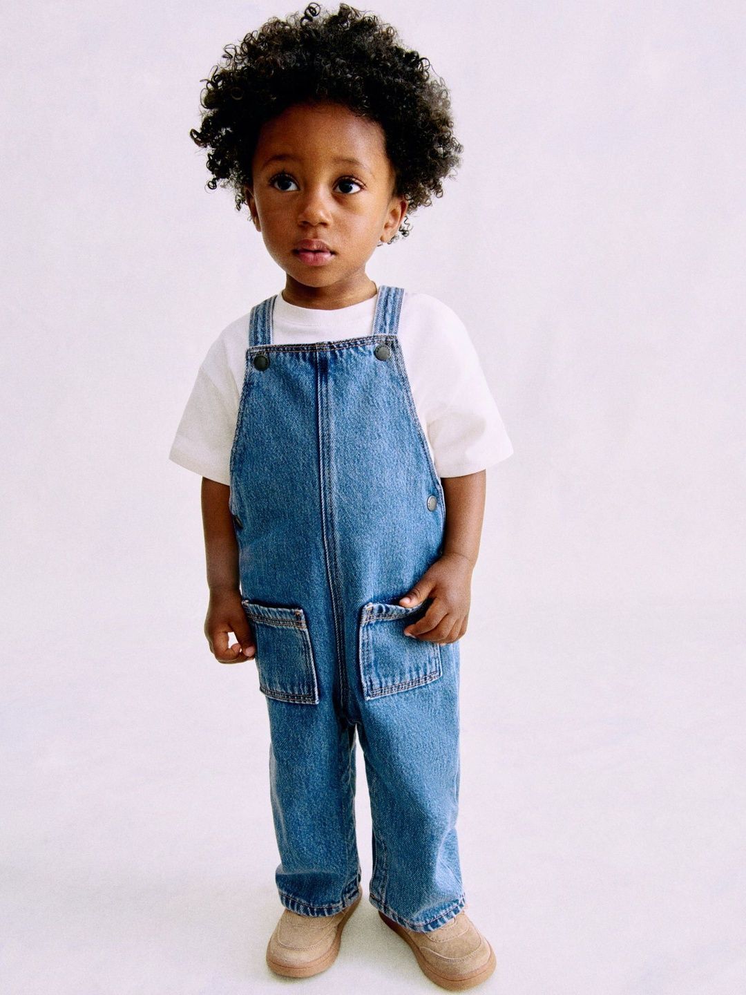 H&M Boys Straight Leg Denim Dungarees-picture-12