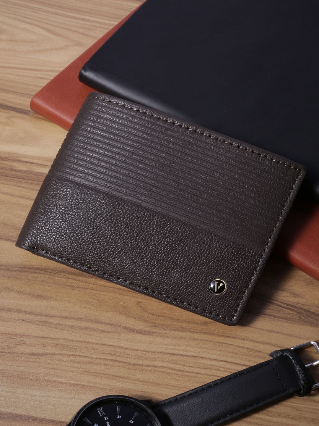 Van Heusen Men Textured Leather Two Fold Wallet-picture-34