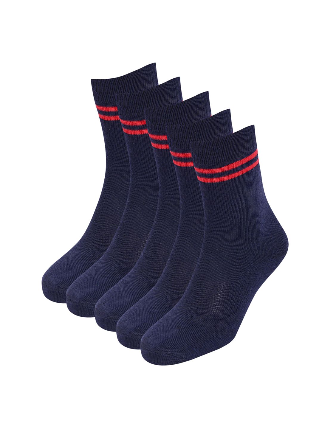 bizala Kids Pack Of 5 Striped Calf-Length Socks-picture-15