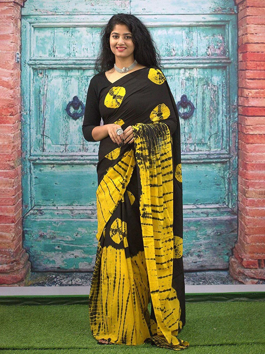 Craft Musium Tie and Dye Pure Cotton Saree-picture-34