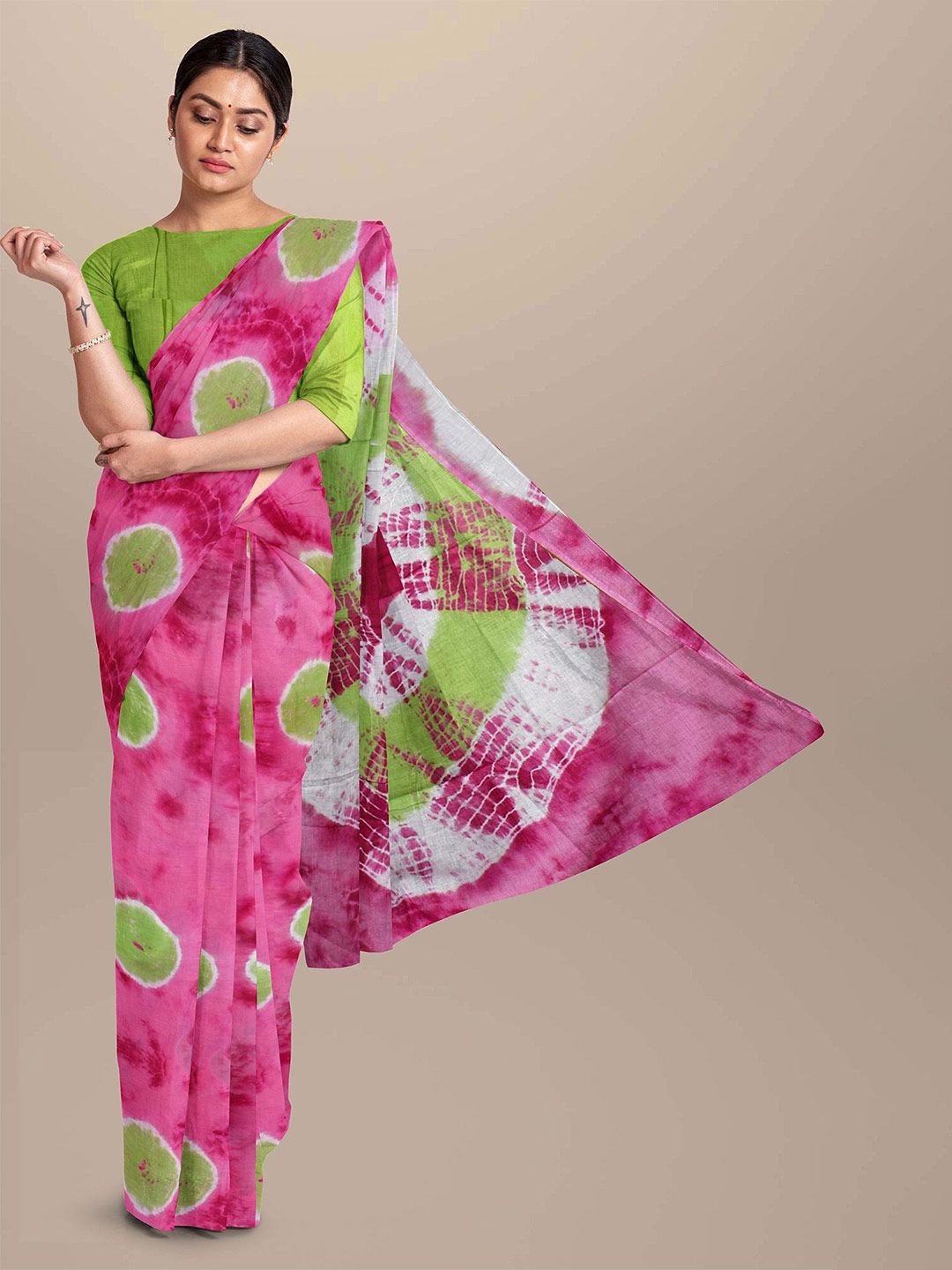 Craft Musium Ethnic Motifs Printed Pure Cotton Saree-picture-13