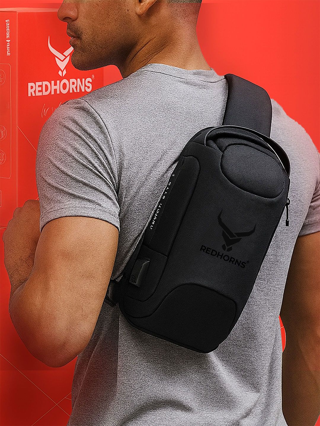 REDHORNS Unisex Waterproof Backpack With USB Charging Port-picture-43