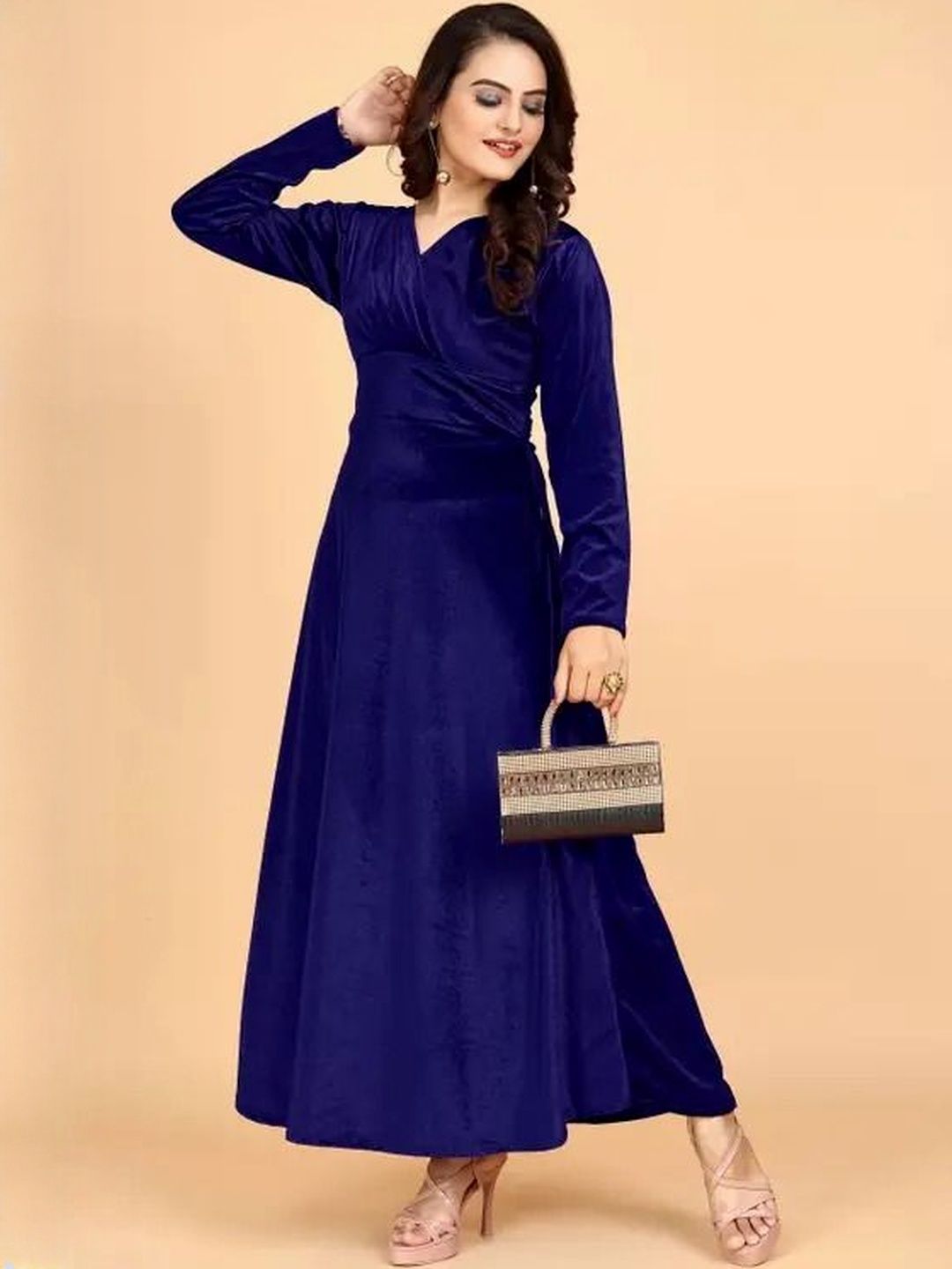WESTCHIC Solid Fit and Flare Dress-picture-23