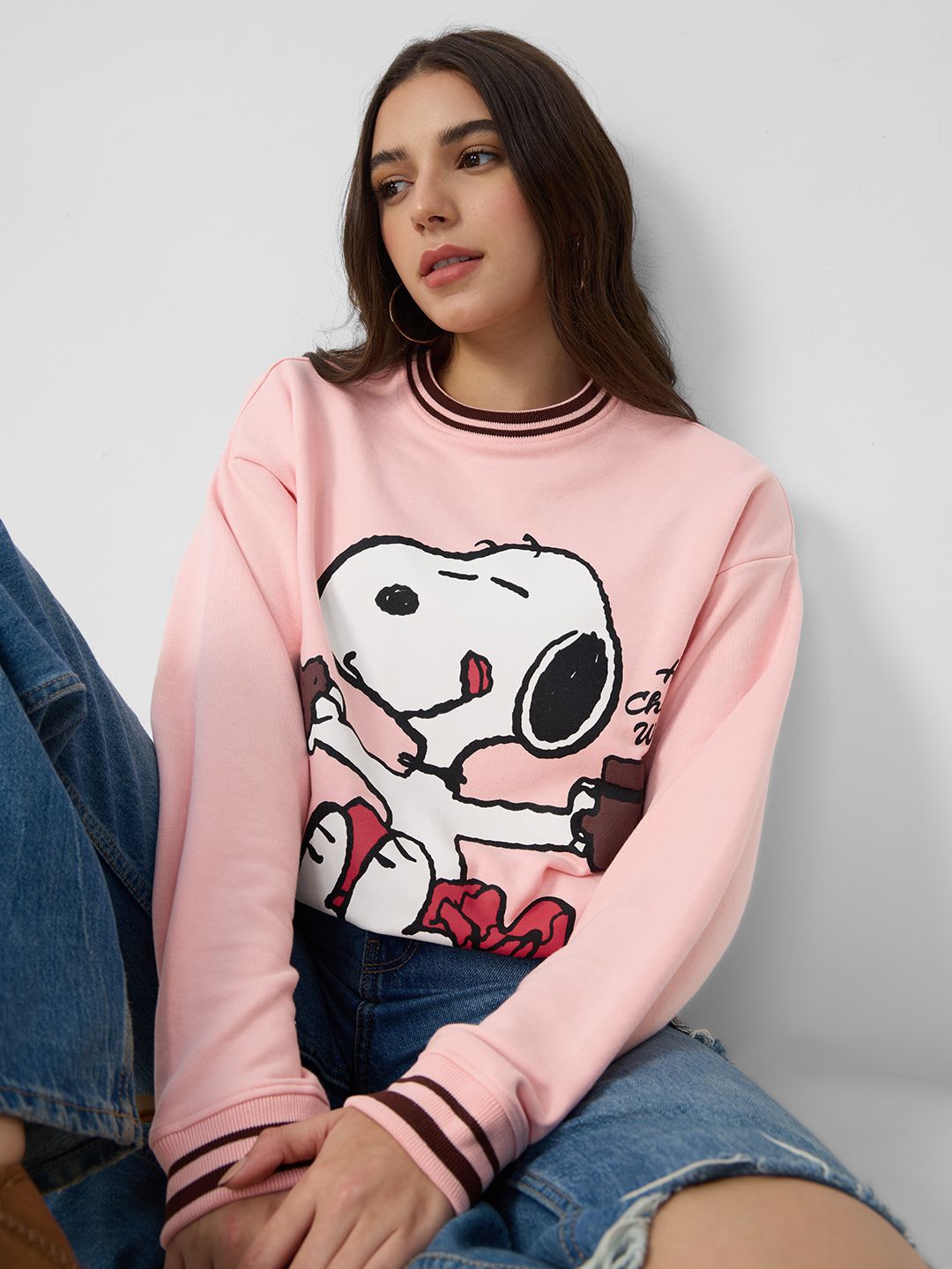 The Souled Store Women Graphic Printed Round Neck Sweatshirt-picture-24