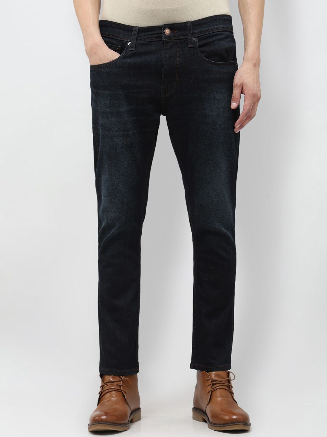 U.S. Polo Assn. Denim Co. Men Henry Tapered Fit Mid-Rise Stretchable Jeans