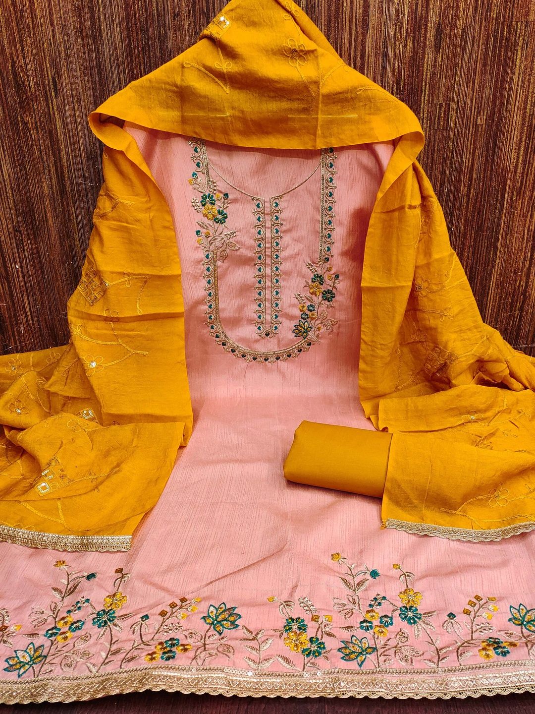 KALINI Embroidered Unstitched Dress Material-picture-29