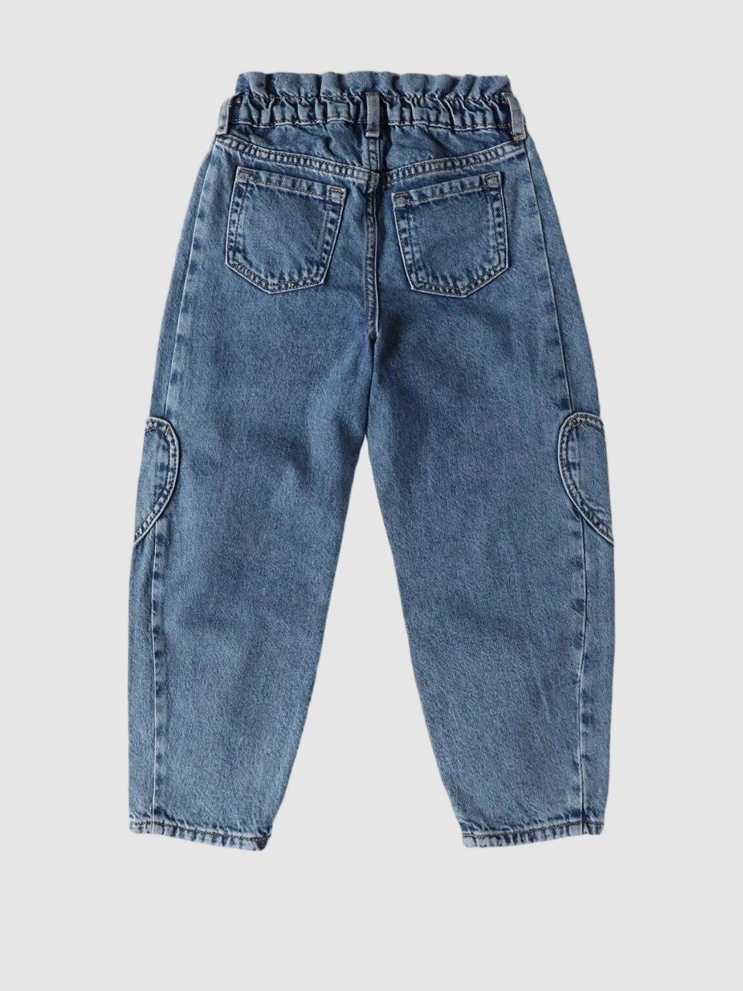 GAP Girls Mid-Rise Heart Pattern Jeans