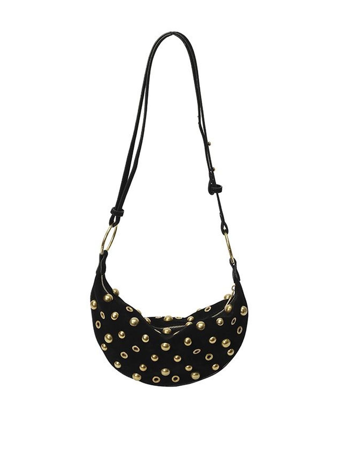 CORSICA Embellished PU Half Moon Hobo Bag-picture-37