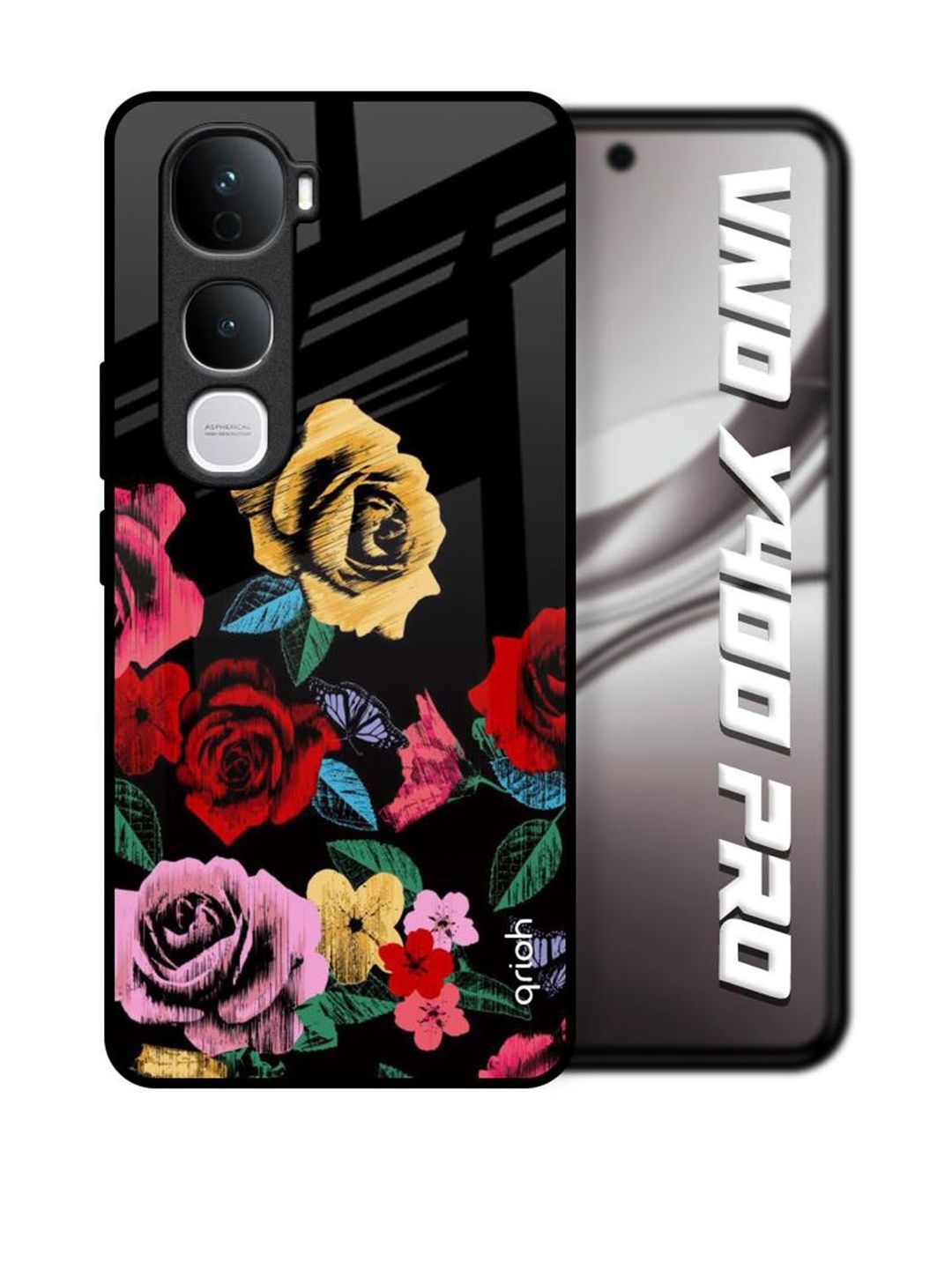 QRIOH Floral Printed Vivo Y400 Pro 5G Back Case Mobile Accessories-picture-30