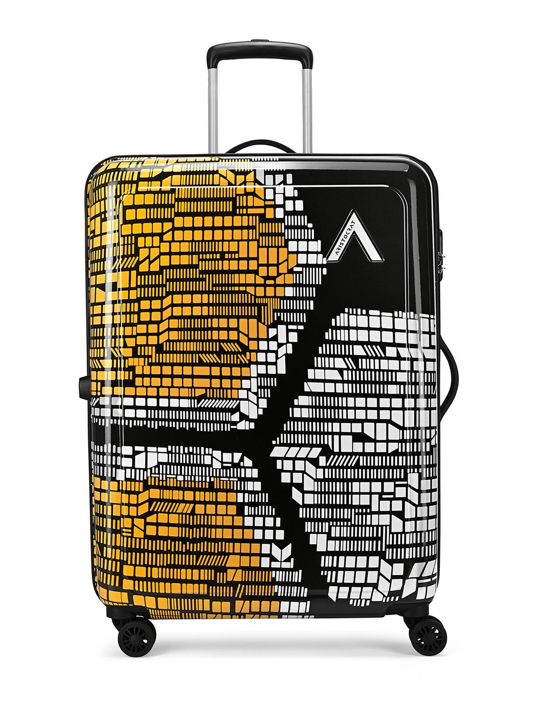 Bruce Orange Large Hard Luggage 73cm Check-in Trolley Bag with 8-Wheel & Combination Lock-image-19