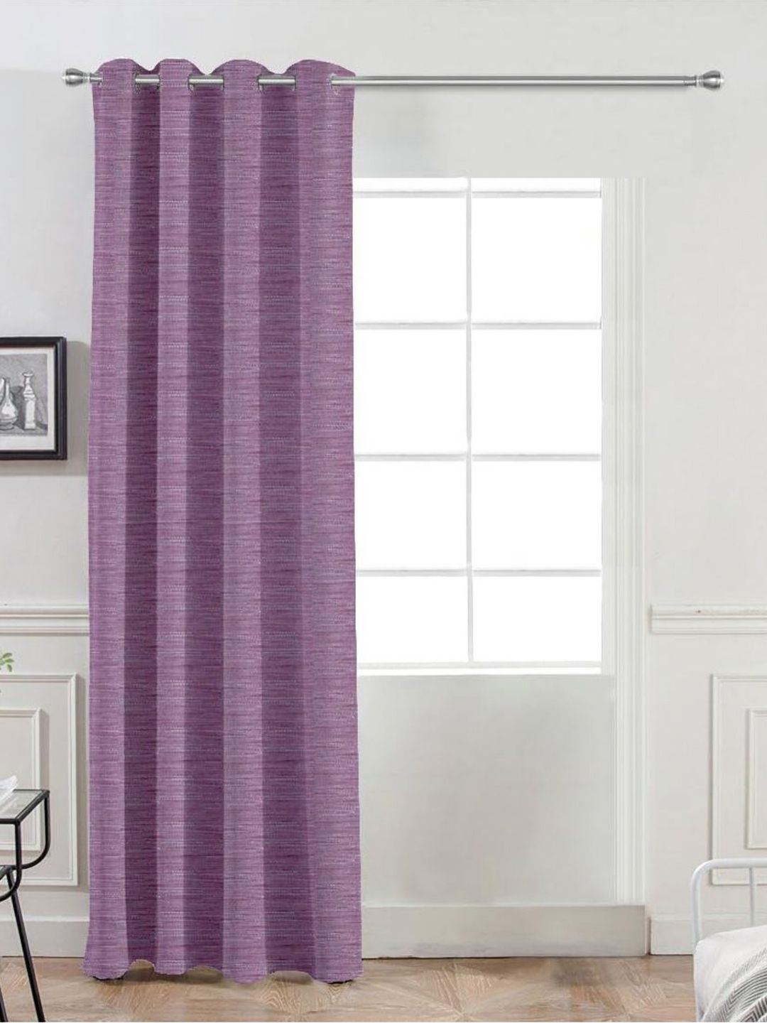 Divine Casa Purple Room Darkening Door Curtain-picture-15