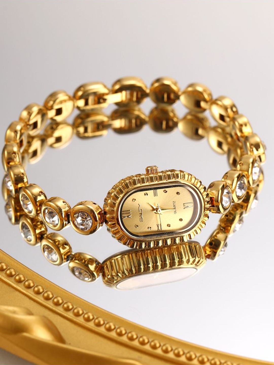 SALTY Women Regal Oval Charm Watch WT-S-0021-G-G-Gold-picture-35