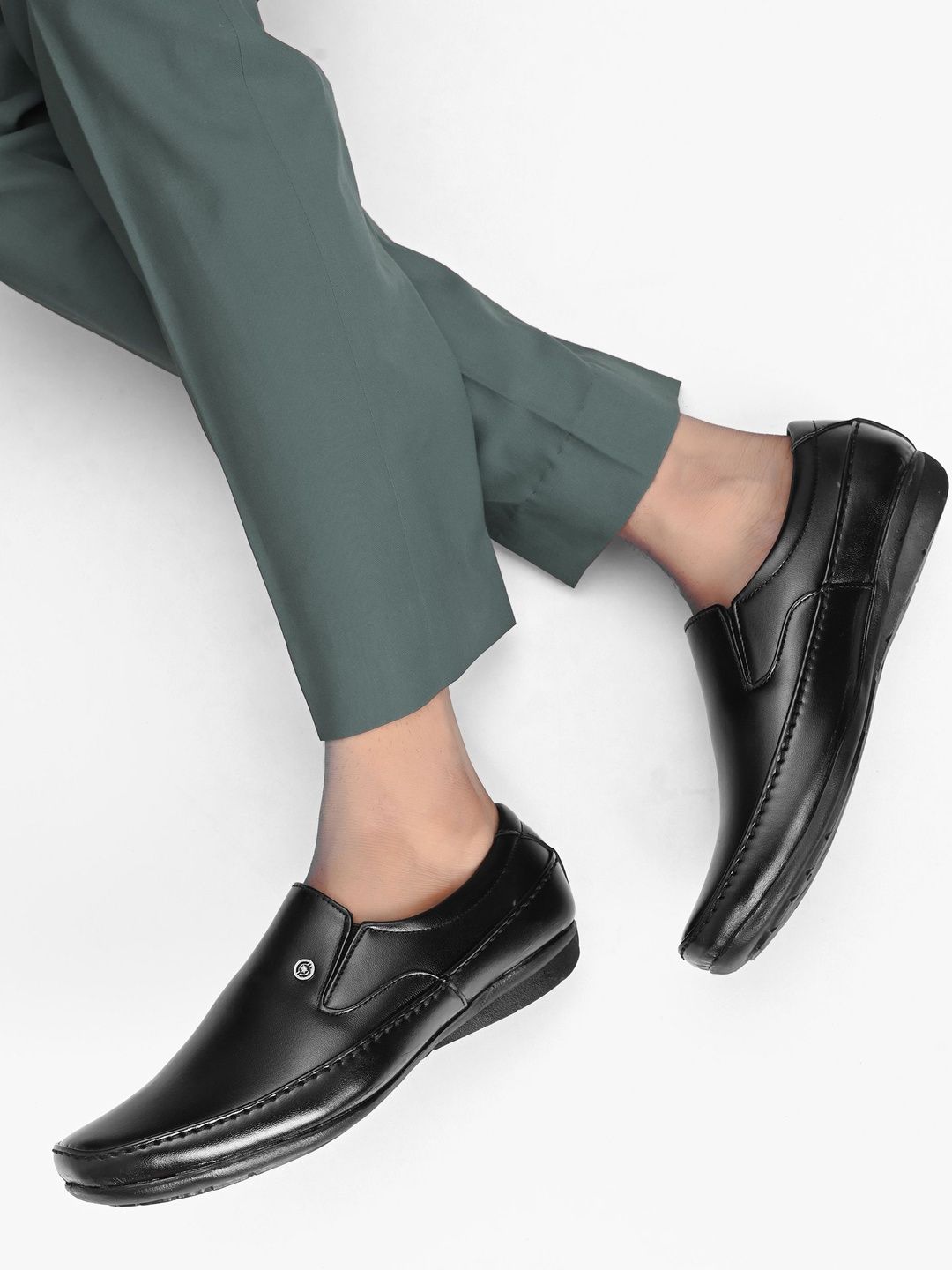 HERE&NOW Men Slip-On Formal Shoes-picture-34