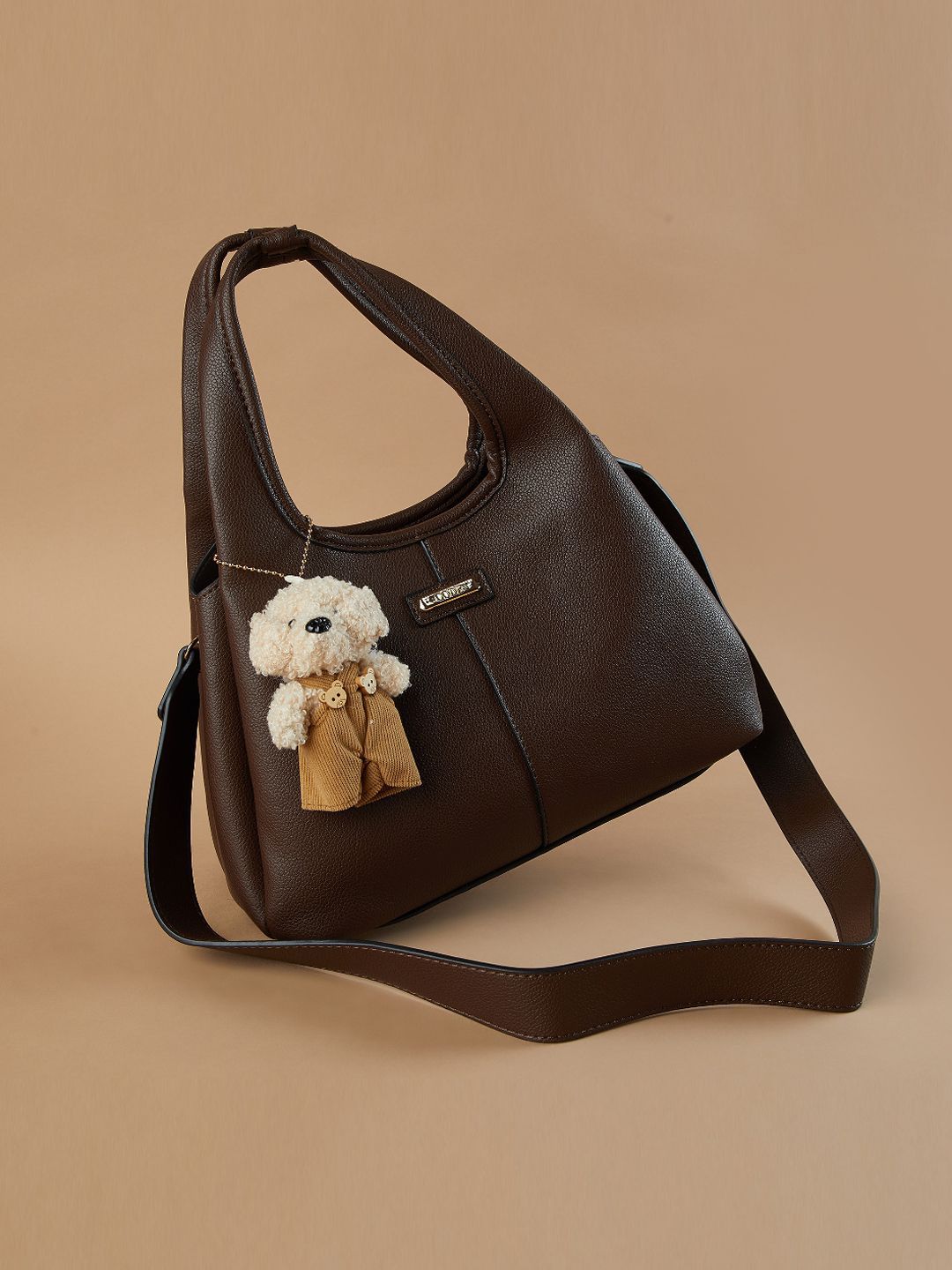 CODE by Lifestyle Women Solid Structured Applique Satchel Bag-picture-17