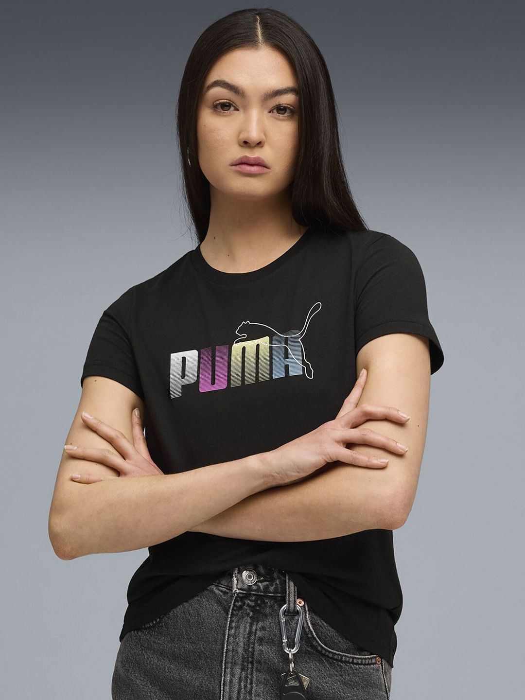 Puma Women House of Graphics Crew Neck Cotton Tee-picture-25