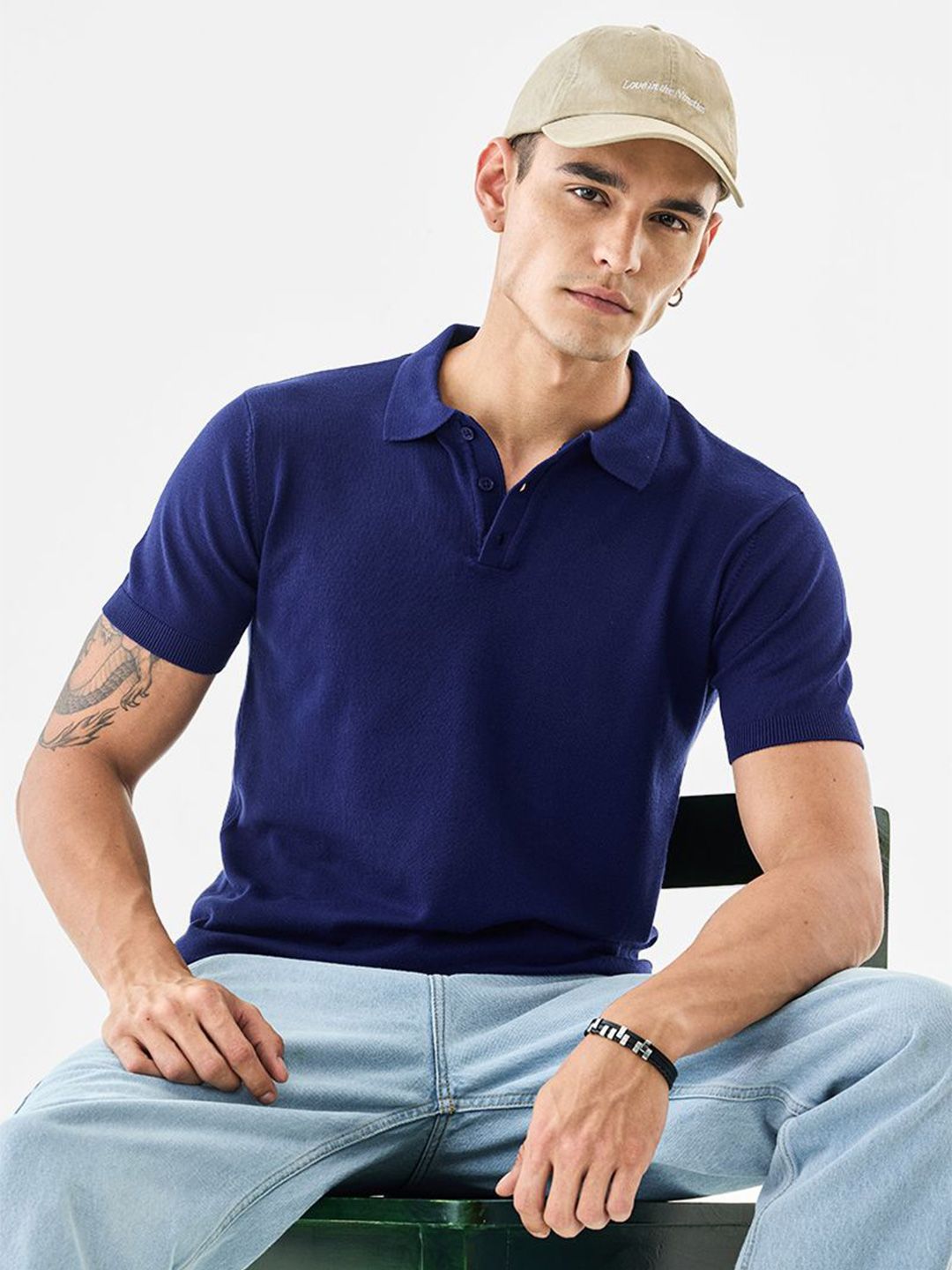 Snitch Polo Collar Slim Fit T-shirt-image-34