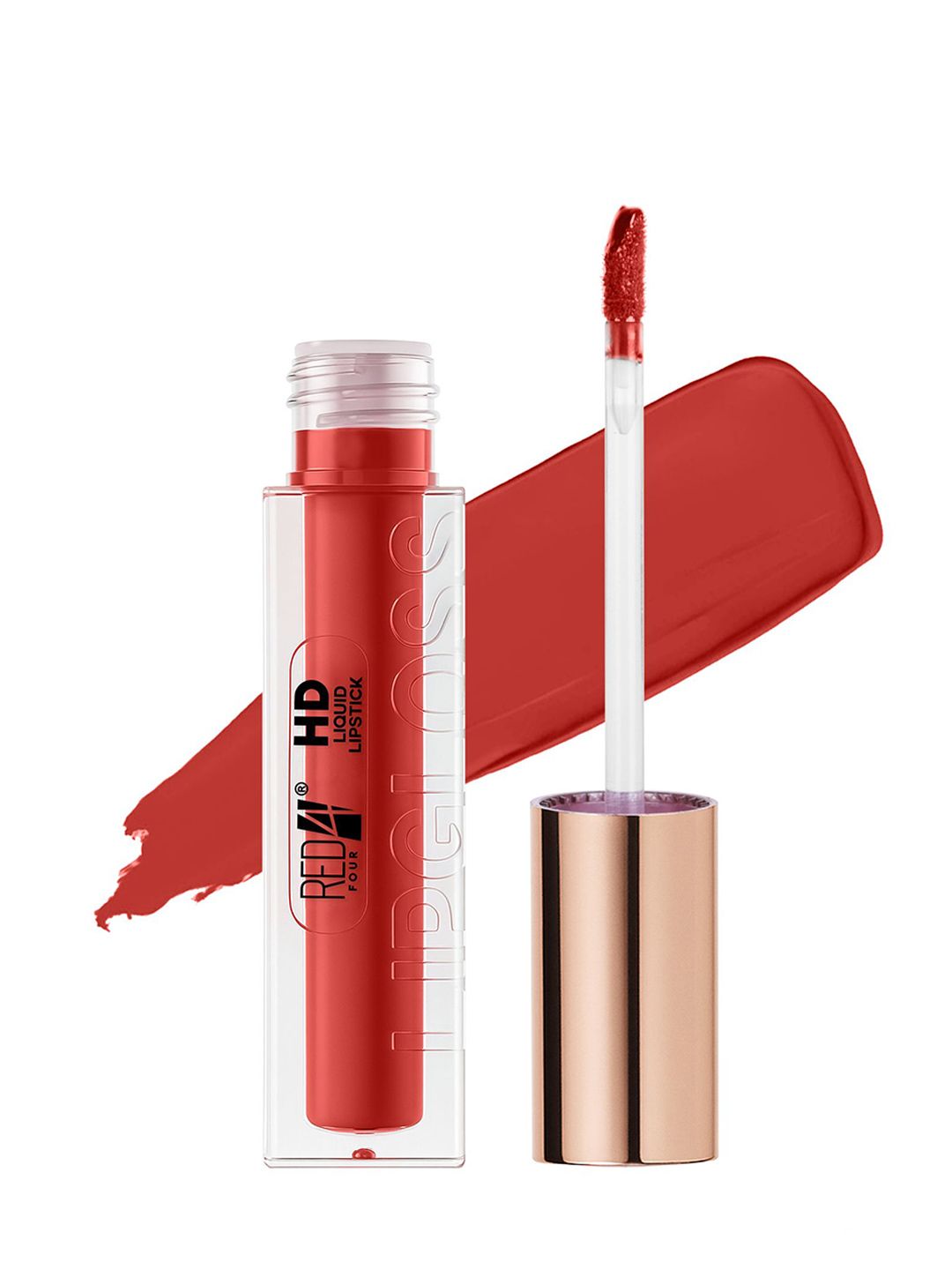 RED 4 Non-Transfer Water-Proof HD Liquid Lipstick - 5.2 ml - Shade -110-picture-9
