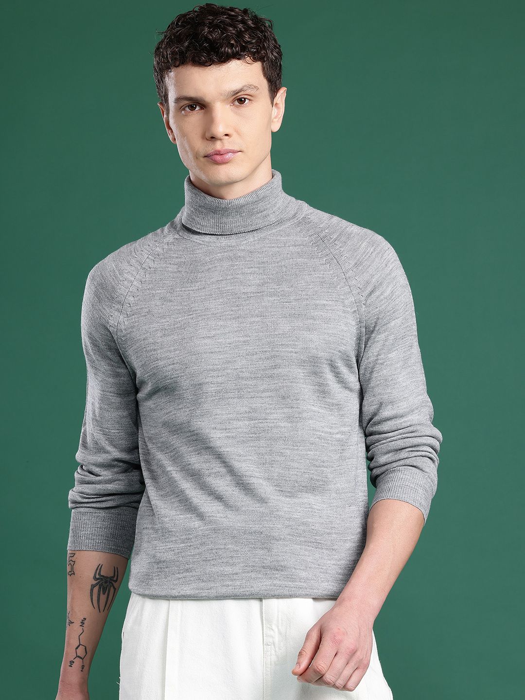 Cayman Men Turtle Neck Woollen Pullover-picture-25
