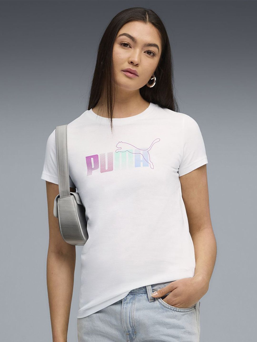 Puma Women House of Graphics Crew Neck Cotton Tee-picture-26