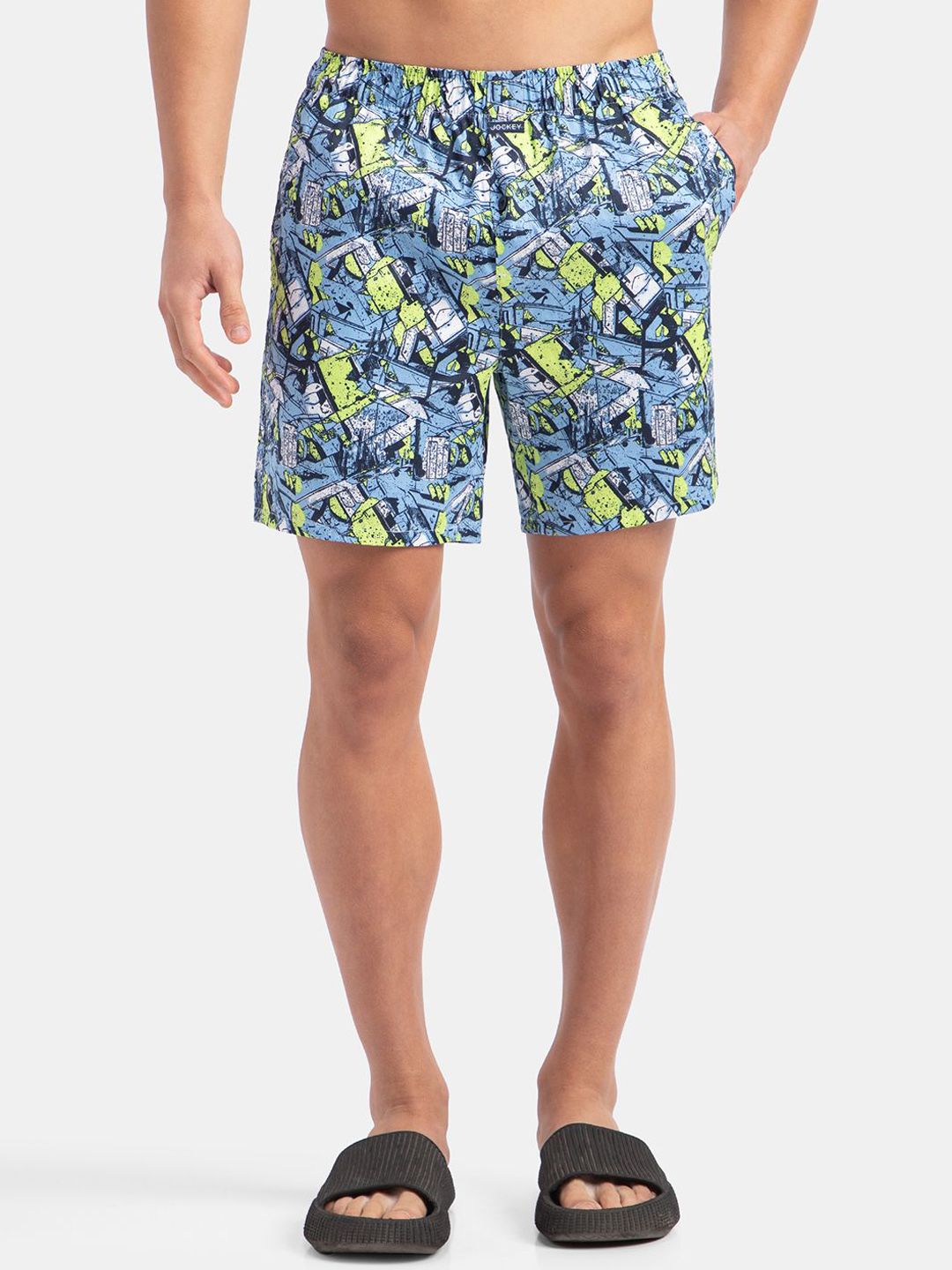 Jockey Printed Super Combed Cotton Mid-Rise Boxer NY07-0105-DSBLU-picture-42