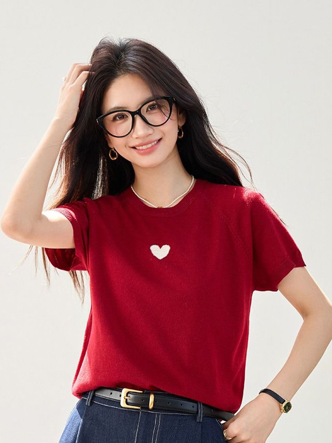 StyleCast Women Short Sleeves Round Neck Sweatshirt-picture-19