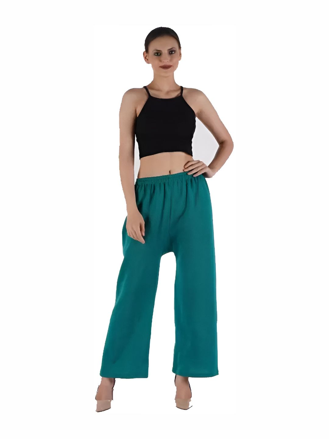 MIXFIT Women Straight Fit Mid-Rise Woolen Palazzo-picture-41