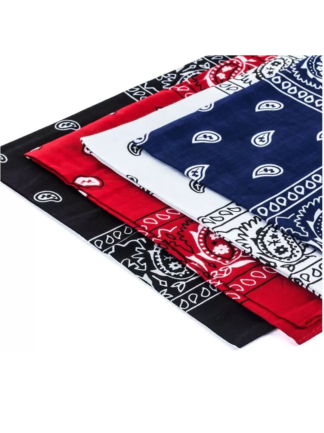 Navkar Crafts Unisex Set Of 4 Paisley Printed Cotton Headbands-picture-35
