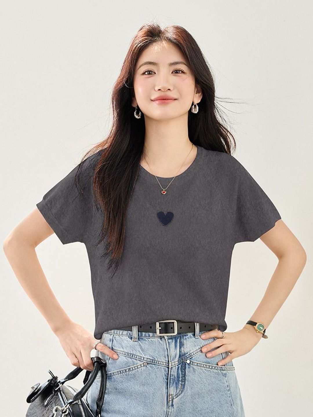 StyleCast Women Short Sleeves Round Neck Sweatshirts-picture-18