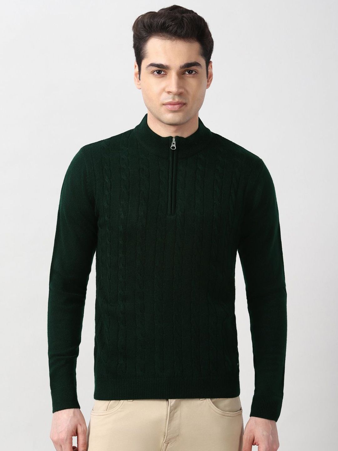 Peter England Casuals Men Self Design Pullover Sweaters-picture-23