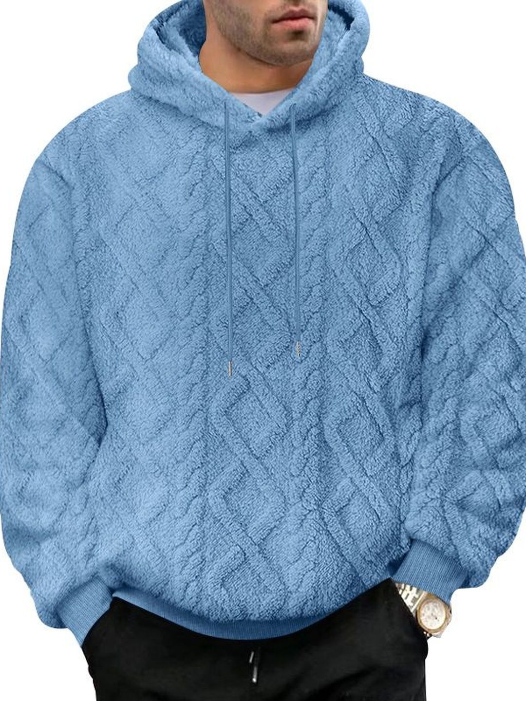 HERE&NOW Men Textured Sweatshirt-picture-56