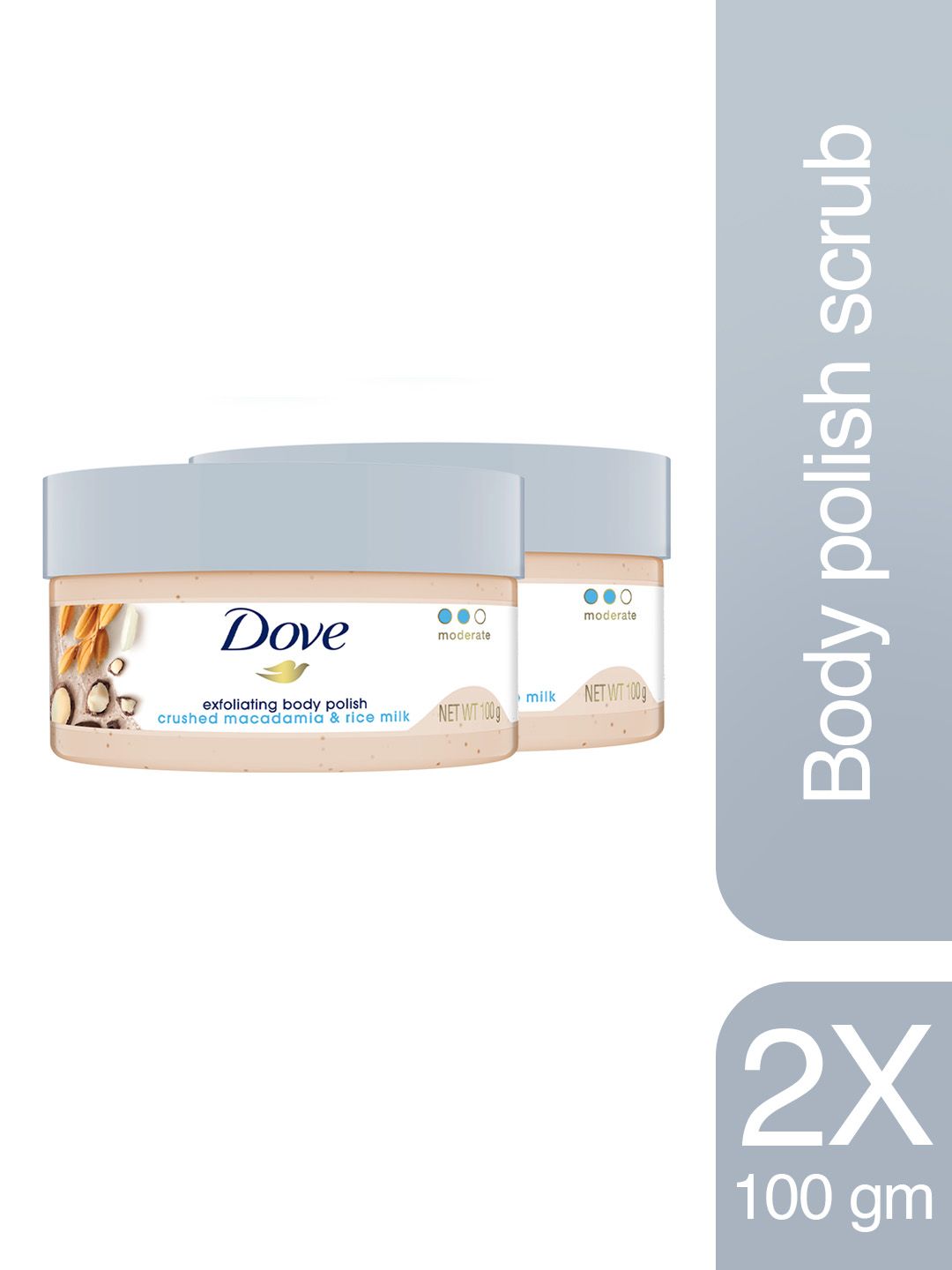 Dove Set of 2 Exfoliating Body Polish with Crushed Macadamia & Rice Milk - 100 g each-picture-23