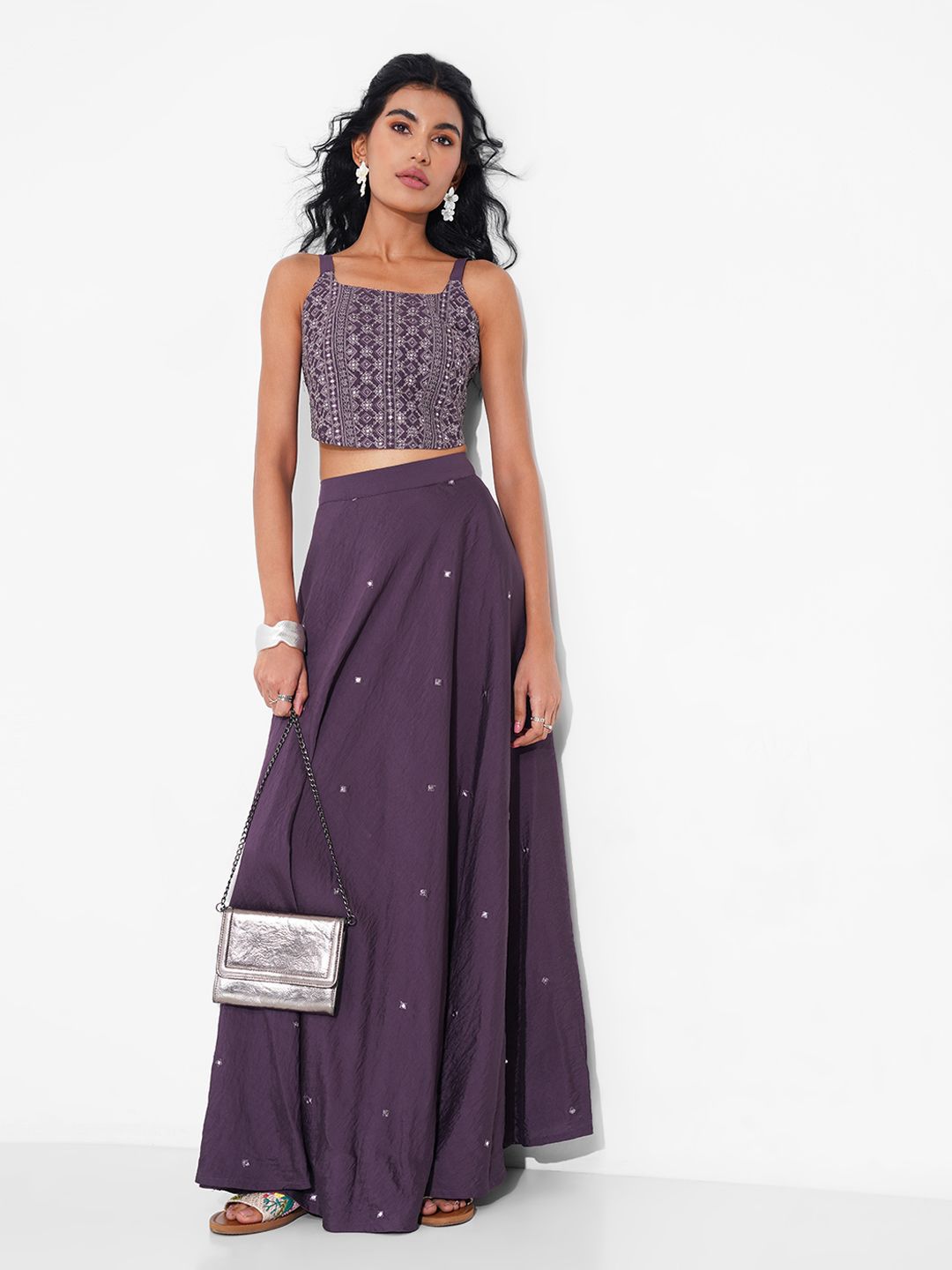 AKKRITI BY PANTALOONS Embellished Ready to Wear Lehenga &-picture-37