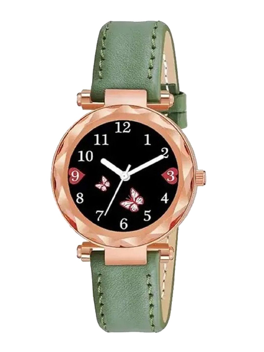 WATCHSTAR Women Dial & Leather Straps Analogue Watch Fudedi Leather GreenWS-image-4