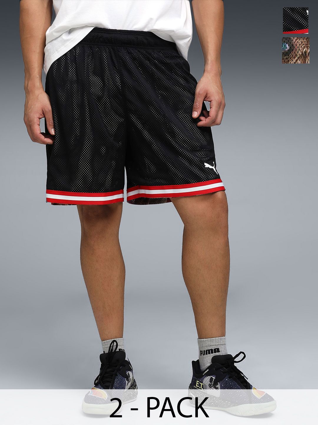 PUMA Hoops x E.T. Men's AOP Basketball Shorts